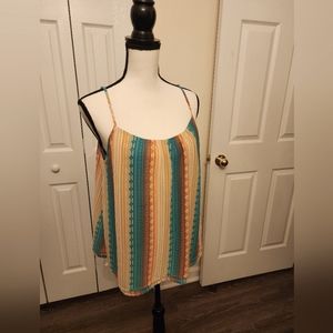 Ariat Large Top spaghetti straps Geometic Design